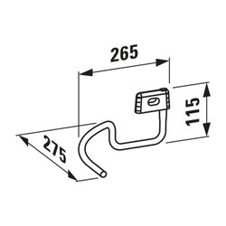 Laufen Handtuchhalter VAL 265x270mm, Chrom, passend zu Waschtisch... LAUFEN-H3812850040001 7612738950507 (Abb. 1)
