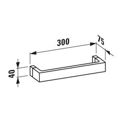 Laufen Handtuchhalter Kartell 300x75x40mm, Bernstein... LAUFEN-H3813300810001 7612738295202 (Abb. 1)