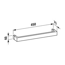 Laufen Handtuchhalter Kartell 450x75x40mm, Bernstein... LAUFEN-H3813310810001 7612738295240 (Abb. 1)