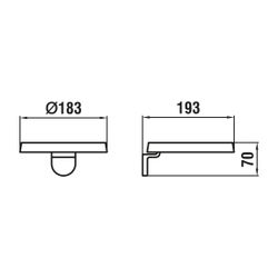 Laufen Wandablage Kartell 185x185mm, disc transparent... LAUFEN-H3853330040001 7612742488461 (Abb. 1)