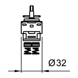 Laufen Kartusche Quattro-G Durchmesser, 35mm... LAUFEN-WI576004000000 7612742296219 (Abb. 1)