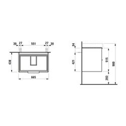 Laufen Waschtischunterbau BASE für Pro S 438x665x515mm, Verkehrsgrau, 2 Schublad... LAUFEN-H4023321102661 7612738972677 (Abb. 1)