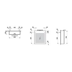 Laufen Spiegelschrank BASE, 185x600x700mm, Multicolor, 1 Tür Scharnier rechts, L... LAUFEN-H4027521109991 7612738914271 (Abb. 1)