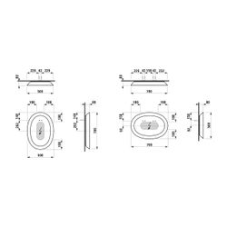 Laufen Keramischer Spiegel The New Classic 80x500x700mm, Mattweiß, LED Ambientel... LAUFEN-H4060700857571 7612738945749 (Abb. 1)