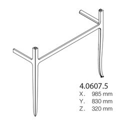 Laufen Waschtisch-Gestell The New Classic 320x985x830mm, bodenstehend für Wascht... LAUFEN-H4060750856291 7612738990015 (Abb. 1)