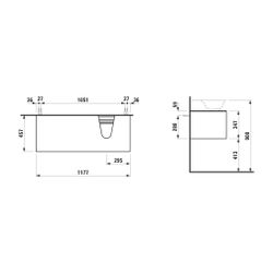 Laufen Waschtischunterbau The New Classic 457x1177x347mm, geschw. Eiche, Ausschn... LAUFEN-H4060860856281 7612738945428 (Abb. 1)