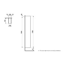 Laufen Hochschrank SPACE 294x150x1700mm, Ulme dunkel, ohne Tür 4 Ablagen... LAUFEN-H4109051601031 7612738344887 (Abb. 1)