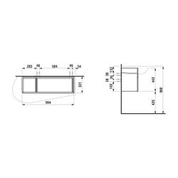 Laufen Waschtischunterbau Ilbagnoalessi 321x994x442mm, Multicolor lackiert, 1 Sc... LAUFEN-H4304210979991 7612738072230 (Abb. 1)