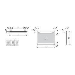 Laufen Spiegel Leelo, LED-Beleuchtung 800x700mm, externer Lichtschalter... LAUFEN-H4476419501441 7612738938086 (Abb. 1)