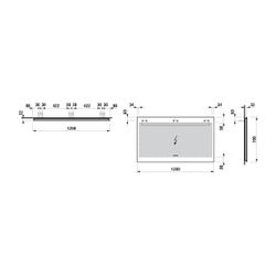 Laufen Spiegel Leelo, LED-Beleuchtung+Ambientelicht+3 Touchsensoren 1200x700mm, ... LAUFEN-H4476739501441 7612738938192 (Abb. 1)