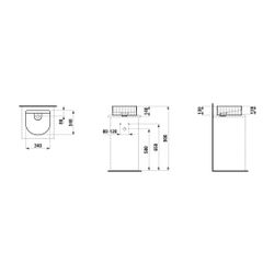 Laufen Waschtisch-Schale Sonar 340x340x140mm, Mattweiß, ohne Hahnloch/Überlauf m... LAUFEN-H8123417571121 7612738924447 (Abb. 1)