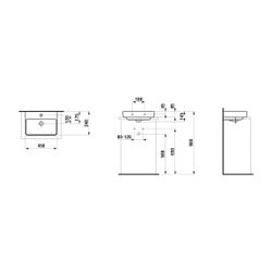 Laufen Aufsatzhandwaschbecken Laufen Pro S 340x450x145mm, Active Weiß LCC, ohne ... LAUFEN-H816961A001421 7612738090296 (Abb. 1)