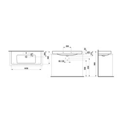 Laufen Aufsatzwaschtisch Laufen Pro S 460x1050x175mm, Active Weiß LCC, 1 Hahnloc... LAUFEN-H816966A001041 7612738088576 (Abb. 1)