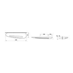 Laufen Keramische Ablage, Ilbagnoalessi, 175x630x50mm, Kaffee Matt, mit Handtuch... LAUFEN-H8709721880001 7612738079444 (Abb. 1)