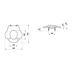 Laufen WC-Sitzring Florakids, ohne Absenkautomatik abnehmbar grün... LAUFEN-H8910320710001 4014804728707 (Abb. 1)
