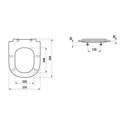 Laufen Sitzring LUA, Weiß, ohne Absenkautomatik nicht abnehmbar passend zu LUA T... LAUFEN-H8910840000001 7612738982614 (Abb. 1)