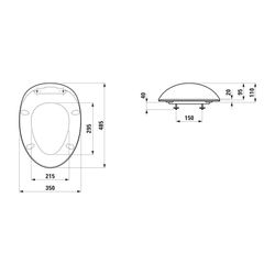 Laufen WC-Sitz mit Deckel, Ilbagnoalessi, abnehmbar, mit Absenkautomatik, passen... LAUFEN-H8929717570001 7612738028619 (Abb. 1)