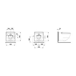 Laufen Adapterplatte zur Installation Cleanet Riva Dusch-WC, ohne Installationss... LAUFEN-H8946900000001 7612738901240 (Abb. 1)