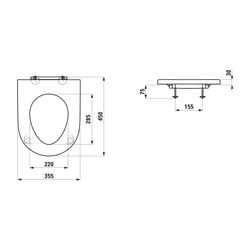 Laufen WC-Sitzring Laufen Pro, ohne Absenkautomatik abnehmbar, Weiß... LAUFEN-H8989513000001 4014804813700 (Abb. 1)