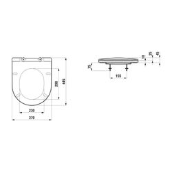 Laufen WC-Sitz mit Deckel Pro, Slim, ohne Absenkautomatik, nicht, abnehmbar, Wei... LAUFEN-H8989600000001 7612738924188 (Abb. 1)