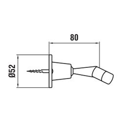 Laufen Kugelgelenkhalter, Ausladung 80mm... LAUFEN-HF105713100000 7612738988449 (Abb. 1)