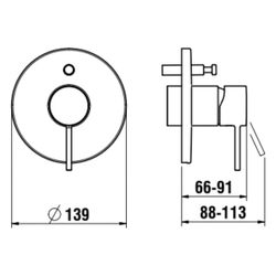Laufen Einhand-Fertigmontage-Set Twinplus Slim, 2 Mischwasserabgänge, Chrom... LAUFEN-HF505479100000 7612738000639 (Abb. 1)