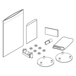 Laufen Doppelklebeset Niara, für Zubehör mit 2 Halterungen... LAUFEN-H3800610000011 7612738104467 (Abb. 1)
