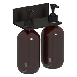 Laufen Ablage Assist 166x101mm, mit 2 Seifenspender, Schwarz matt... LAUFEN-H383AS04500001 7612738178000 (Abb. 1)