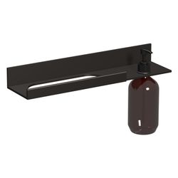 Laufen Ablage Assist 400x100mm, mit 1 Seifenspender rechts, Schwarz matt... LAUFEN-H385AS14500011 7612738178093 (Abb. 1)