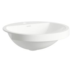 Laufen Halbeinbau-Waschtisch Form 450x450x163mm, rund, mit 1 Hahnloch, ohne Über... LAUFEN-H516FM50001111 7612738181727 (Abb. 1)