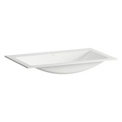 Laufen Einbau-Waschtisch Classics rechteckig 800x500x120mm, von oben, mit Armatu... LAUFEN-H517CL40001111 7612738181857 (Abb. 1)