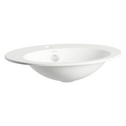 Laufen Einbau-Waschtisch Form oval 500x400x111mm, von oben, mit Armaturenbank, 1... LAUFEN-H517FM60001041 7612738182106 (Abb. 1)