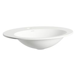 Laufen Einbau-Waschtisch Form oval 500x400x111mm, von oben, mit Armaturenbank un... LAUFEN-H517FM60001111 7612738182120 (Abb. 1)