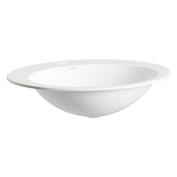 Laufen Einbau-Waschtisch Form oval 600x500x150mm, von oben, mit 1 Hahnloch, ohne... LAUFEN-H517FM70001111 7612738182151 (Abb. 1)