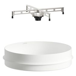 Laufen Einbau-Waschtisch In/Out rund 400x400x114mm, von oben, ohne Hahnloch und ... LAUFEN-H517IO40001121 7612738193362 (Abb. 1)