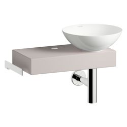 Laufen Waschplatz-Set Piccolo Novo 555x320x400mm, Schale links, mit Platte und Z... LAUFEN-H561PN37081111 7612738182472 (Abb. 1)