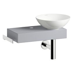 Laufen Waschplatz-Set Piccolo Novo 555x320x400mm, Schale links, mit Platte und Z... LAUFEN-H561PN37101111 7612738182489 (Abb. 1)