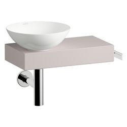 Laufen Waschplatz-Set Piccolo Novo 555x320x400mm, Schale rechts, mit Platte und ... LAUFEN-H561PN47081111 7612738182519 (Abb. 1)