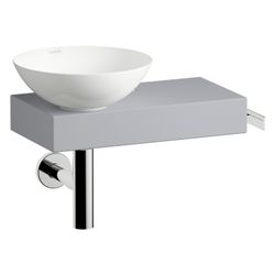 Laufen Waschplatz-Set Piccolo Novo 555x320x400mm, Schale rechts, mit Platte und ... LAUFEN-H561PN47101111 7612738182526 (Abb. 1)