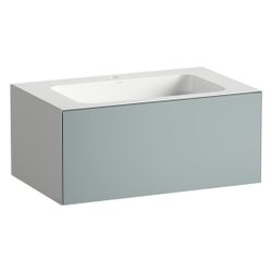 Laufen Waschplatz Folio 804x500x350mm, mit Armaturenbank, 1 Hahnloch, ohne Überl... LAUFEN-H580FO35211111 7612738182557 (Abb. 1)