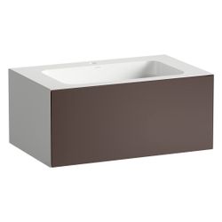 Laufen Waschplatz Folio 804x500x350mm, mit Armaturenbank, 1 Hahnloch, ohne Überl... LAUFEN-H580FO35231111 7612738182632 (Abb. 1)