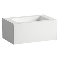 Laufen Waschplatz Folio 804x500x350mm, mit Armaturenbank, 1 Hahnloch, ohne Überl... LAUFEN-H580FO35251111 7612738182717 (Abb. 1)