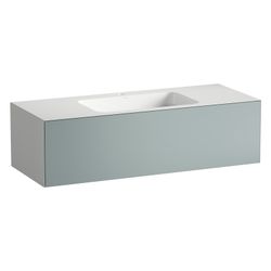 Laufen Waschplatz Folio 1254x500x350mm, mit Armaturenbank, 1 Hahnloch, ohne Über... LAUFEN-H580FO55211111 7612738182953 (Abb. 1)