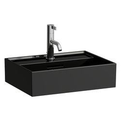 Laufen Aufsatzwaschtisch Kartell 340x450x120mm, ohne Hahnloch und Überlauf, Schw... LAUFEN-H8183300201121 7612738024383 (Abb. 1)