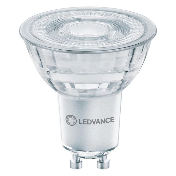 Ledvance LED-Reflektorlampe PAR16 GLOWdim, 4,5W 350lm 1800-2700K GU10, Glas, Weiß, LED PAR165036 G