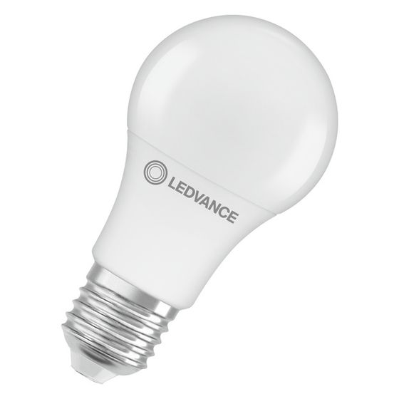 Ledvance LED-Lampe Classic A 60 Daylight Sensor, 8,8W 806lm 2700K E27, Matt, Weiß