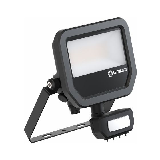 Ledvance LED-Fluter Floodlight Sensor 20, 17W, 2.400lm, 4000K, IP65, Aluminium, Schwarz