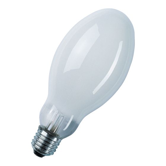 Ledvance Natriumdampf-Hochdrucklampe VIALOX NAV-E/I 50W E27 Beschichtet, 3.700lm, 2.000K, 155x71mm