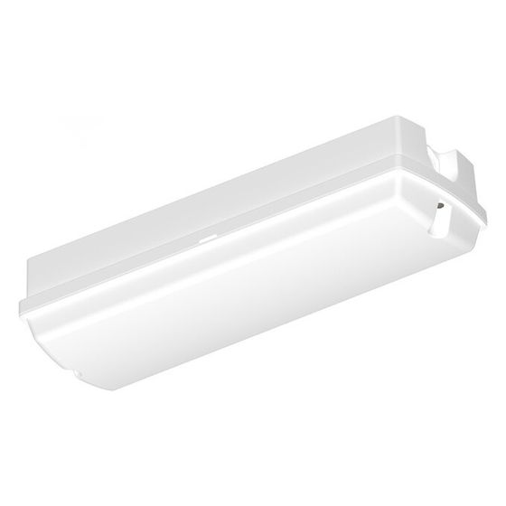 Ledvance LED-Wand- und Deckenleuchte Bulkhead Compact Rectangular, IP65, IK10, 3000K/4000K, 4W/6W/8W, Polycarbonat, Weiß