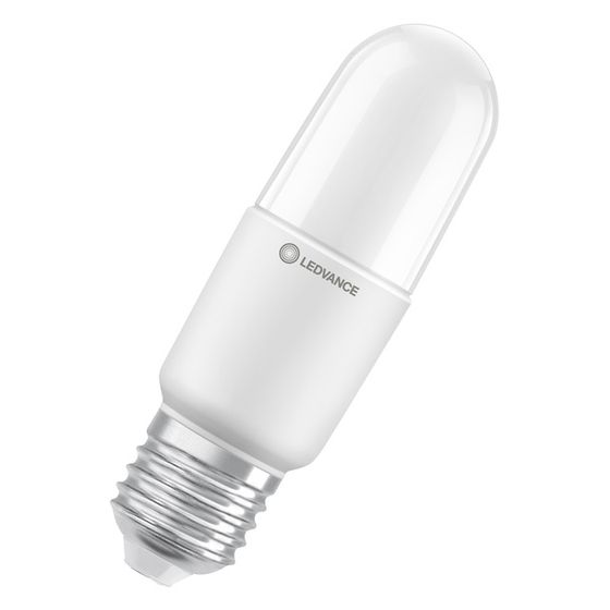 Ledvance LED-Lampe Classic Stick 9,5W 1055lm 4000K E27, 118x37mm, Matt, Weiß